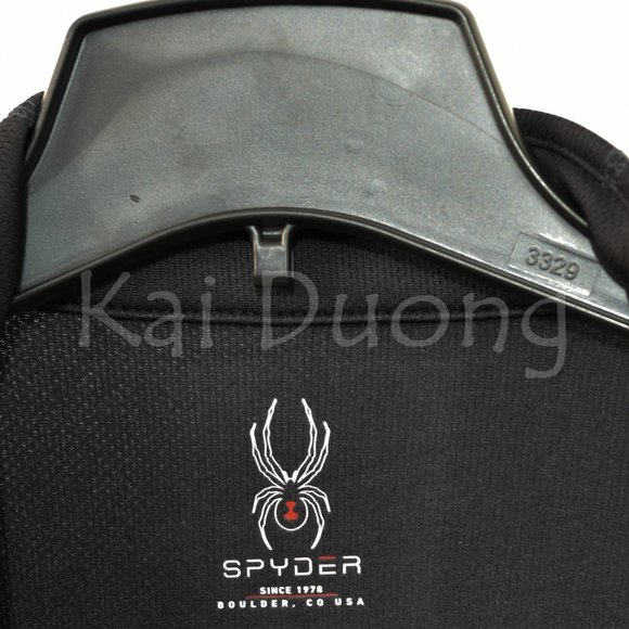 - Spyder Men's Baselayer Quarter Zip Black 1/4 Zip XL‎ BLACK - Picture 6 of 7